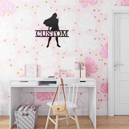 Princess Pocahontas Custom Name Metal Art Wall Sign - Mallard Moon Gift Shop