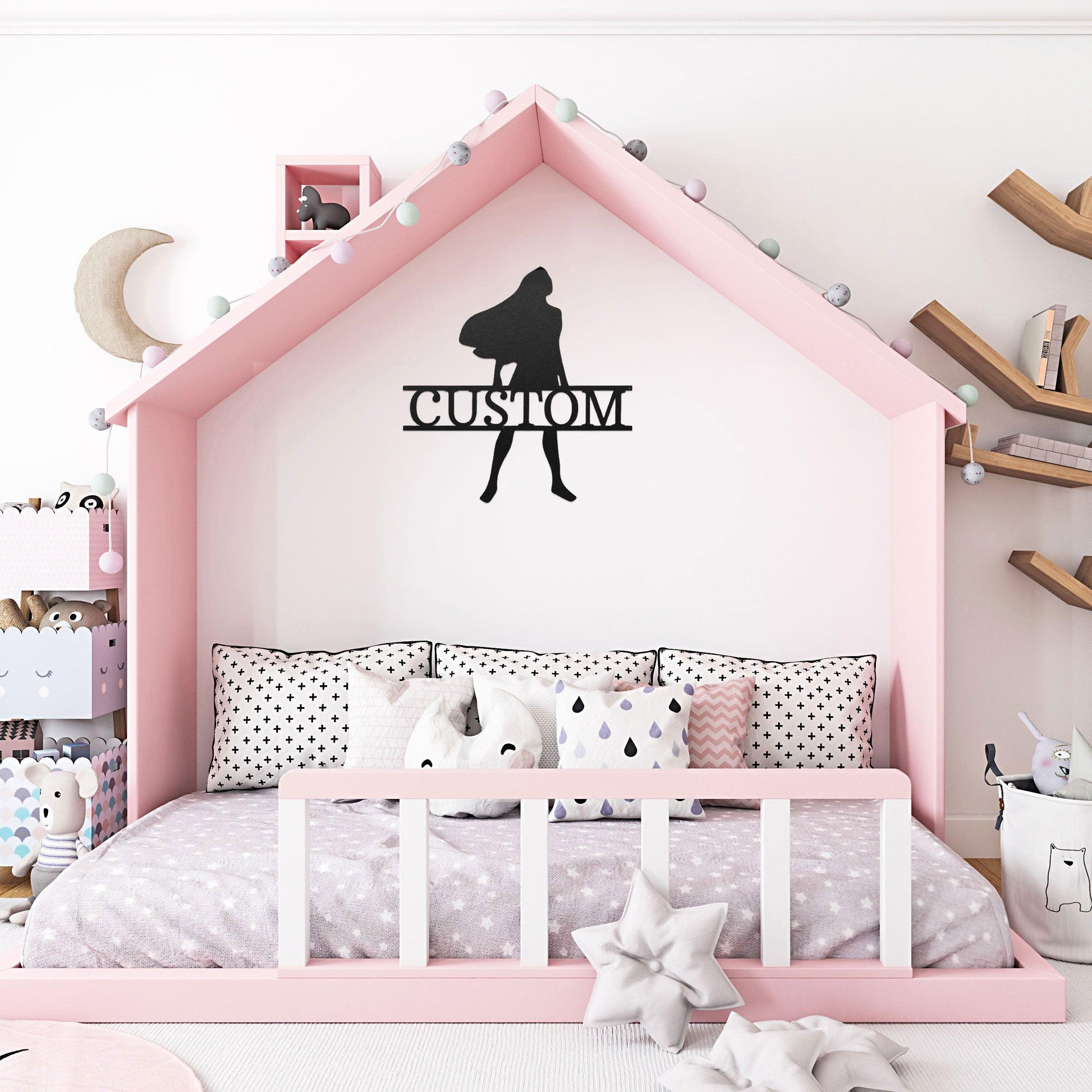 Princess Pocahontas Custom Name Metal Art Wall Sign - Mallard Moon Gift Shop