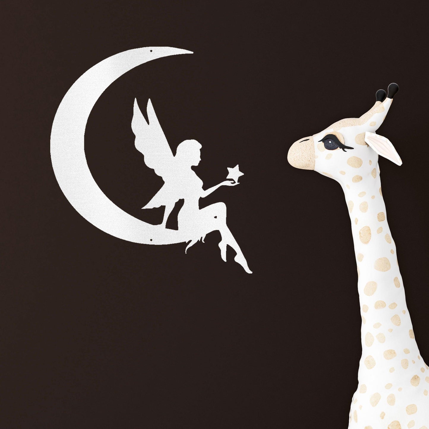 Fairy Moon Metal Art Wall Sign - Mallard Moon Gift Shop