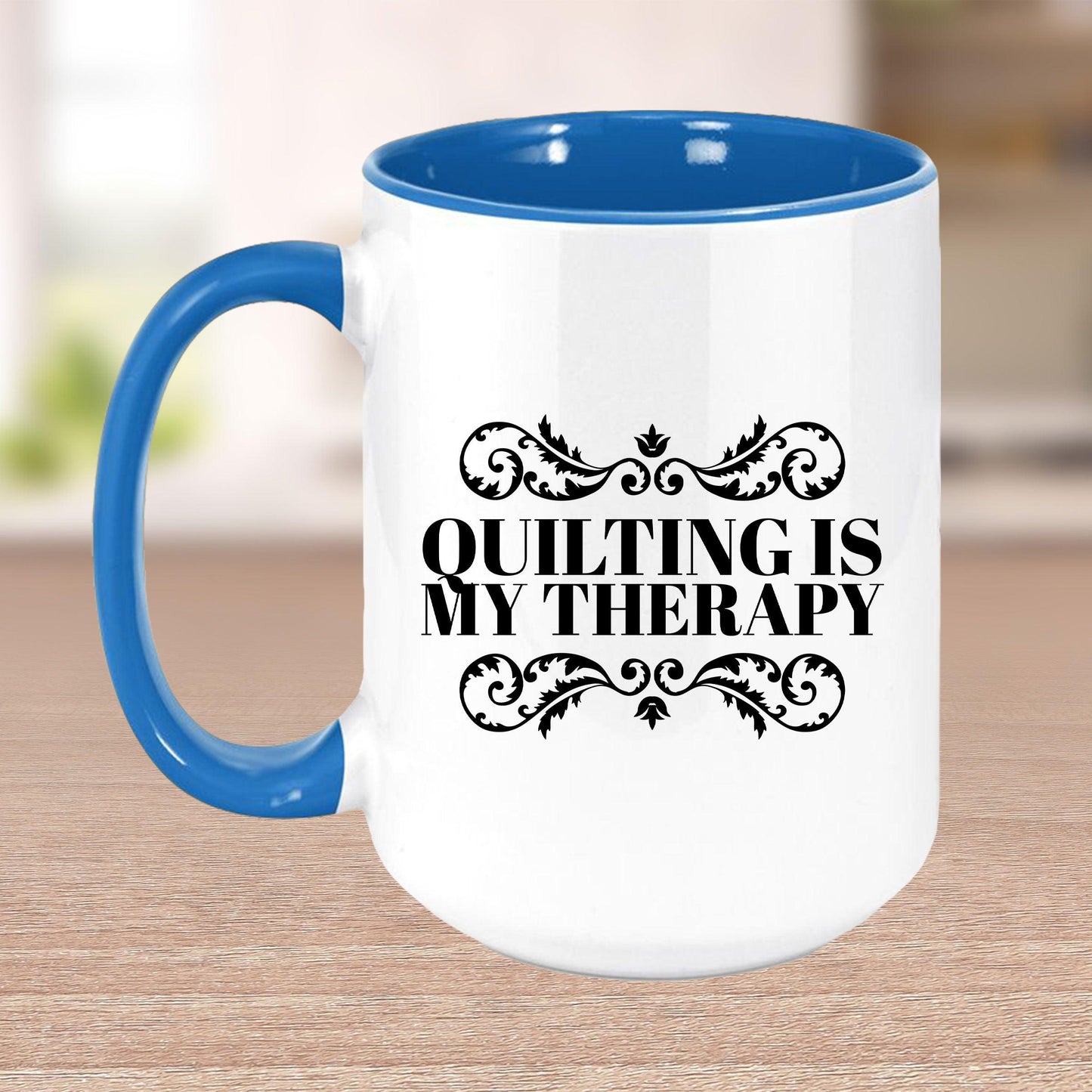 Quilting is My Therapy Ceramic Coffee Mug Travel Mug Gift for Quilter - Mallard Moon Gift Shop