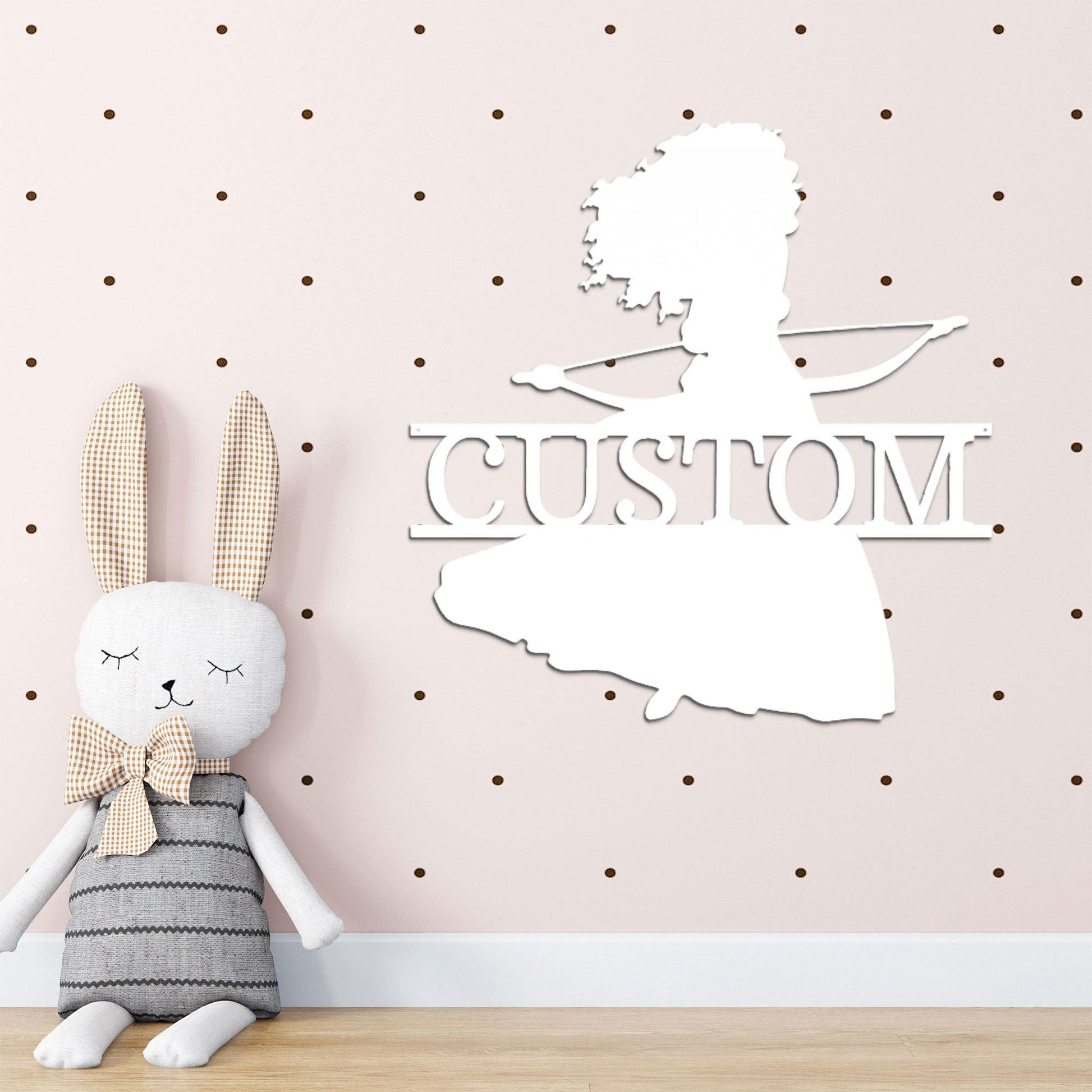 Princess Merida Personalized Name Metal Art Wall Sign - Mallard Moon Gift Shop