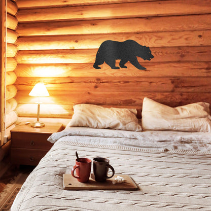 Grizzly Bear Steel Wall Sign - Mallard Moon Gift Shop