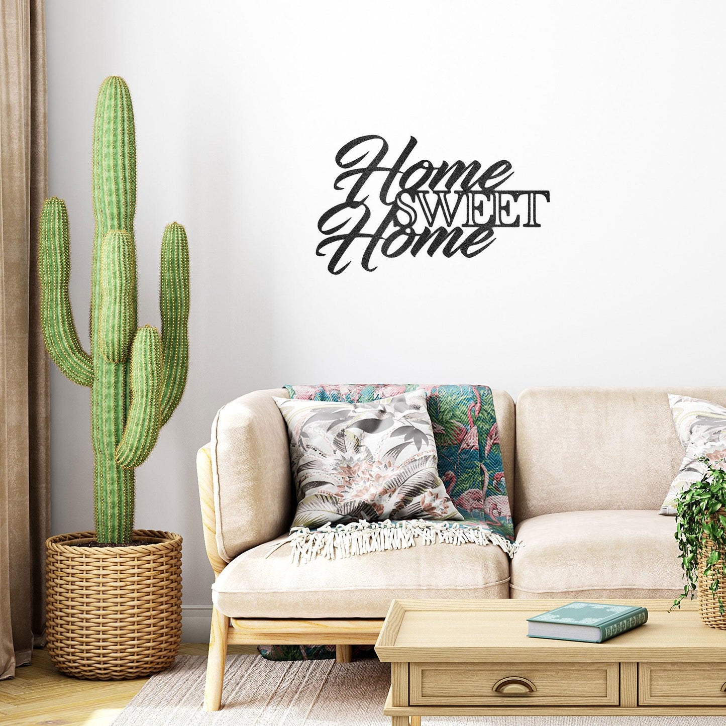 Home Sweet Home Indoor Outdoor Steel Wall Sign Art - Mallard Moon Gift Shop