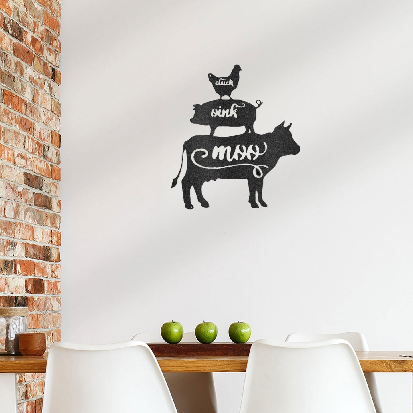 Farm Animals Indoor Outdoor Steel Wall Sign Rustic Farmhouse Home Decor - Mallard Moon Gift Shop