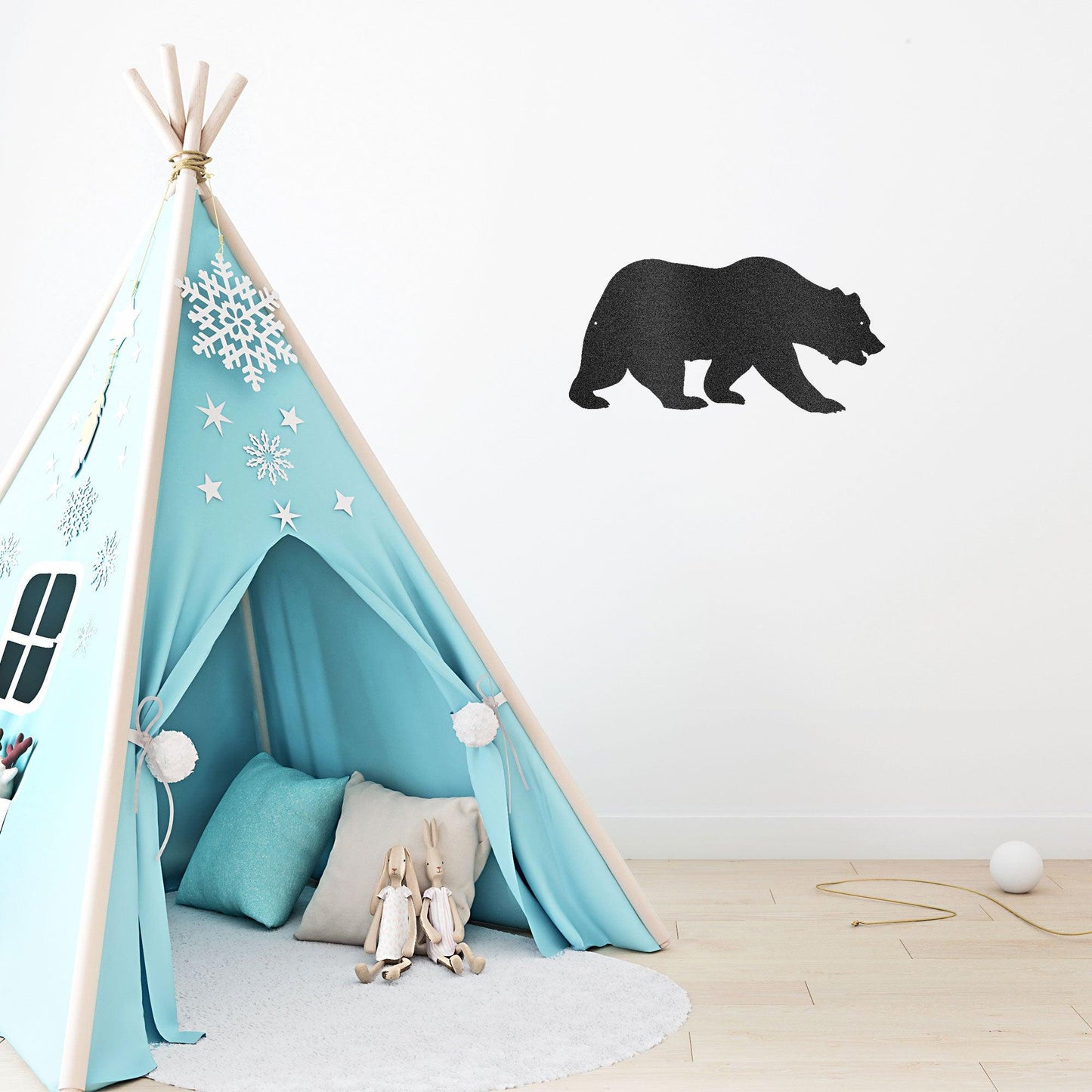 Grizzly Bear Steel Wall Sign - Mallard Moon Gift Shop