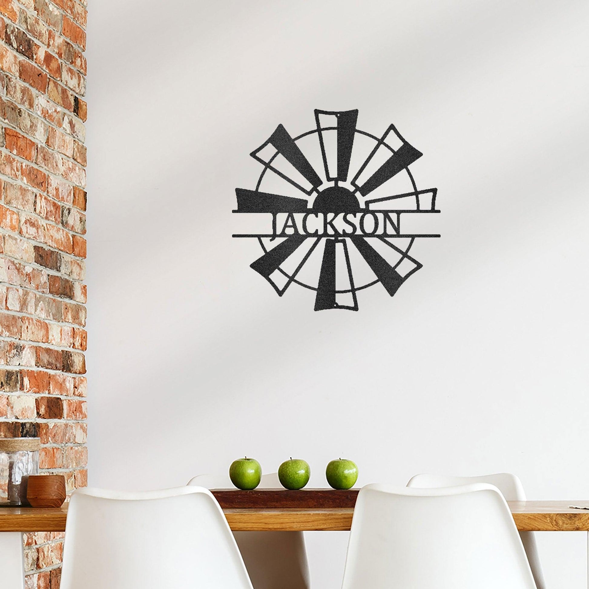 Windmill Cutom Metal Art Rustic Farmhouse - Mallard Moon Gift Shop