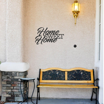 Home Sweet Home Indoor Outdoor Steel Wall Sign Art - Mallard Moon Gift Shop