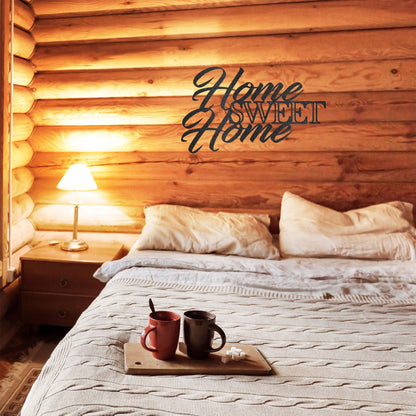 Home Sweet Home Indoor Outdoor Steel Wall Sign Art - Mallard Moon Gift Shop