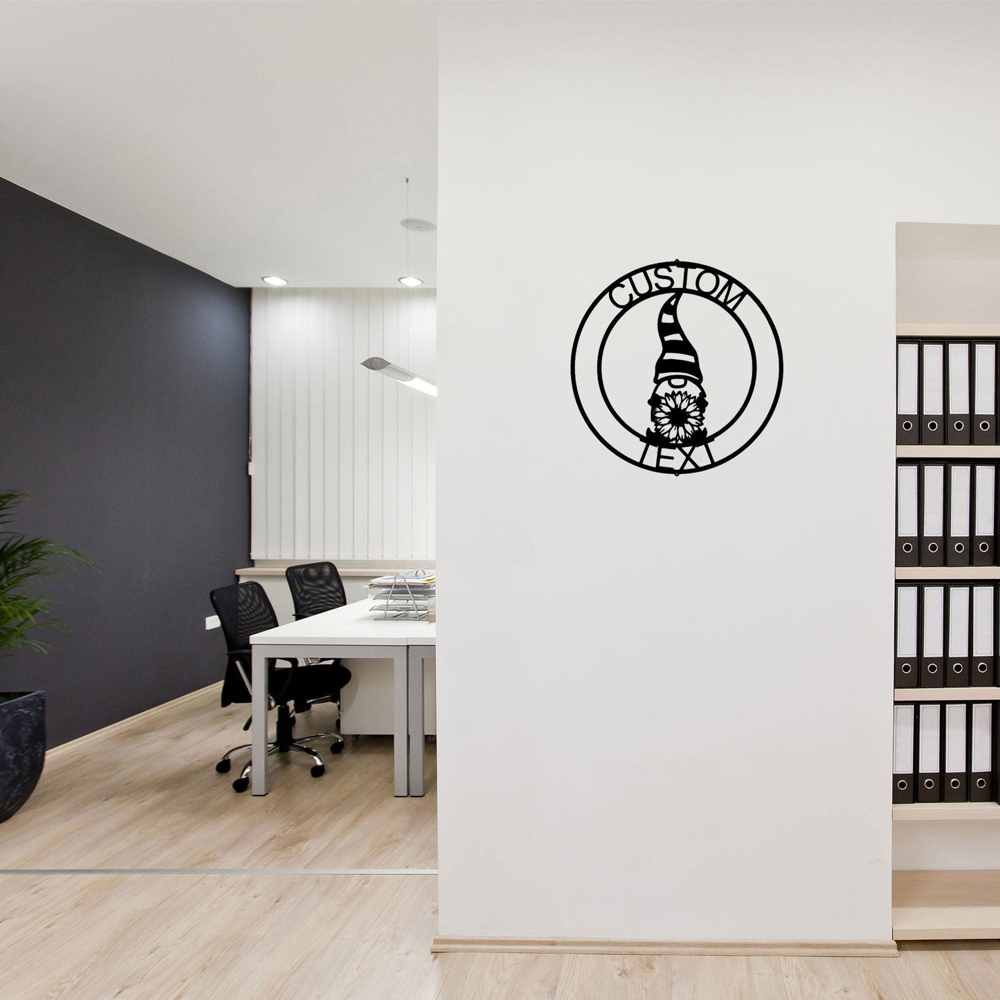 Spring Gnome Custom Name Metal Art Wall Sign Home Decor - Mallard Moon Gift Shop