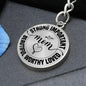 MOM Engraved Circle Keychain - Mallard Moon Gift Shop