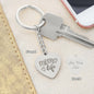 Mom Life Engraved Heart Keychain - Mallard Moon Gift Shop