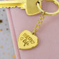 Mom Life Engraved Heart Keychain - Mallard Moon Gift Shop