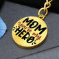 Mom You're My Hero Engraved Circle Keychain - Mallard Moon Gift Shop