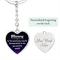 Mummy You are my World Engraved Heart Keychain - Mallard Moon Gift Shop
