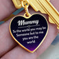 Mummy You are my World Engraved Heart Keychain - Mallard Moon Gift Shop