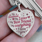 My Soulmate My Lover My Everything Heart Shaped Engraved Keychain - Mallard Moon Gift Shop