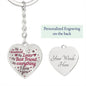 My Soulmate My Lover My Everything Heart Shaped Engraved Keychain - Mallard Moon Gift Shop