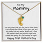 New Mom First Mother's Day Gift Baby Feet Engraved Charm Necklace with Birthstone - Mallard Moon Gift Shop