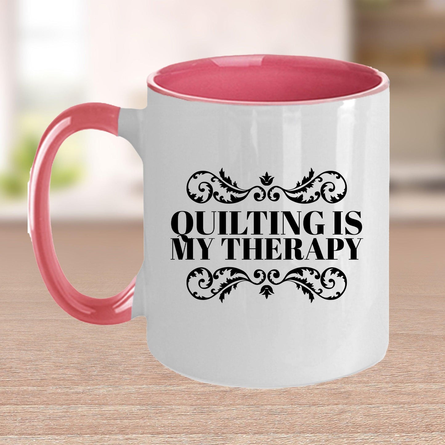 Quilting is My Therapy Ceramic Coffee Mug Travel Mug Gift for Quilter - Mallard Moon Gift Shop