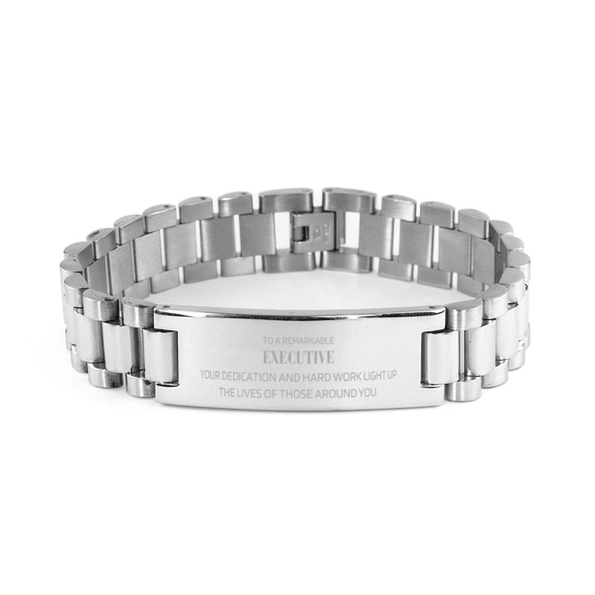 Remarkable Executive Gifts, Your dedication and hard work, Inspirational Birthday Christmas Unique Ladder Stainless Steel Bracelet For Executive, Coworkers, Men, Women, Friends - Mallard Moon Gift Shop