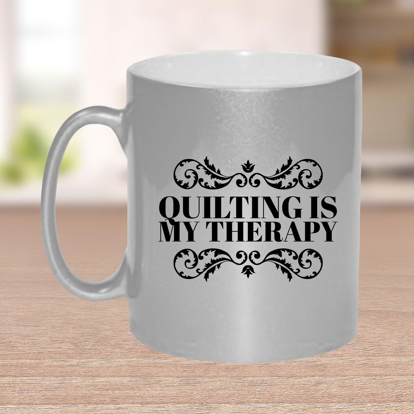 Quilting is My Therapy Ceramic Coffee Mug Travel Mug Gift for Quilter - Mallard Moon Gift Shop