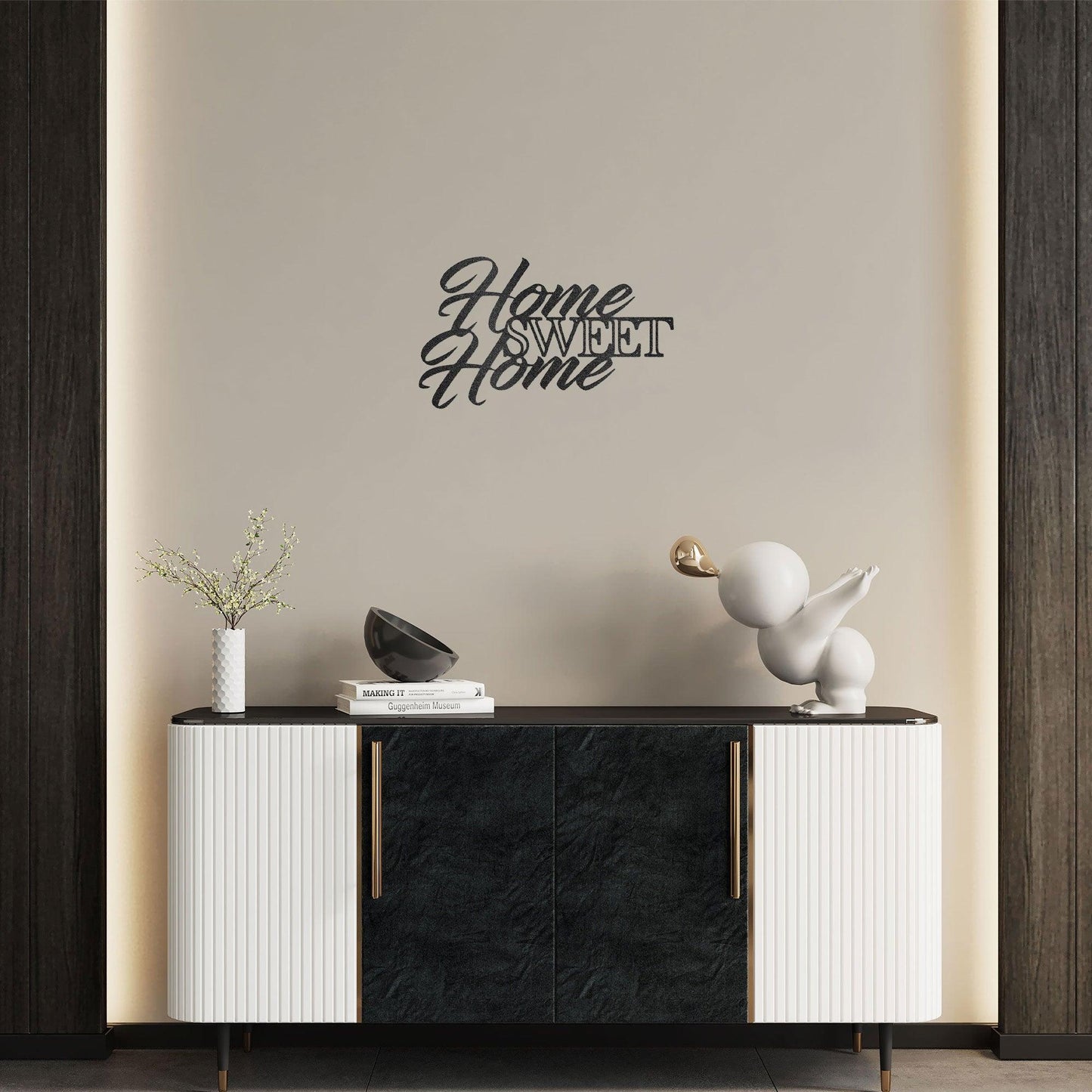 Home Sweet Home Indoor Outdoor Steel Wall Sign Art - Mallard Moon Gift Shop