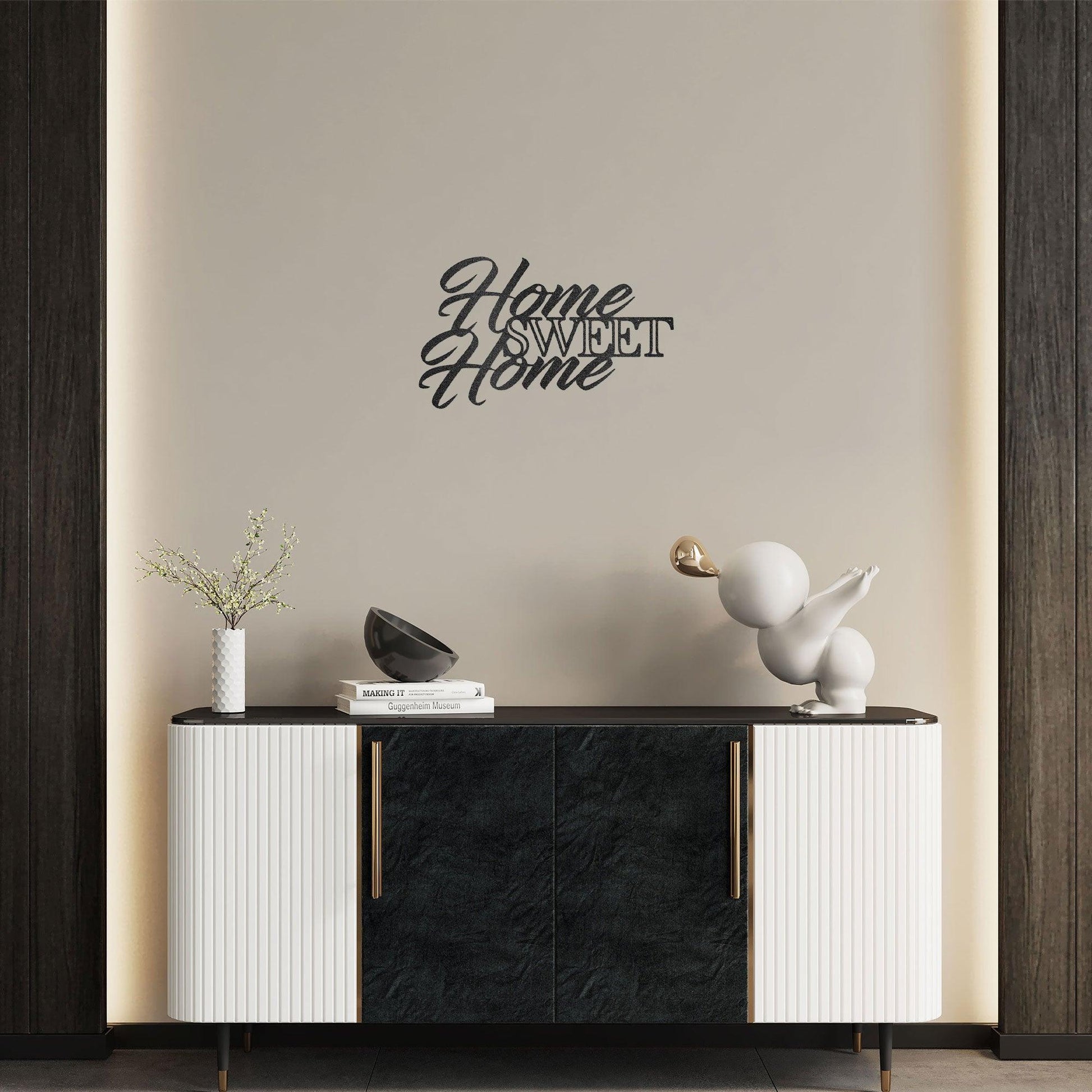 Home Sweet Home Indoor Outdoor Steel Wall Sign Art - Mallard Moon Gift Shop