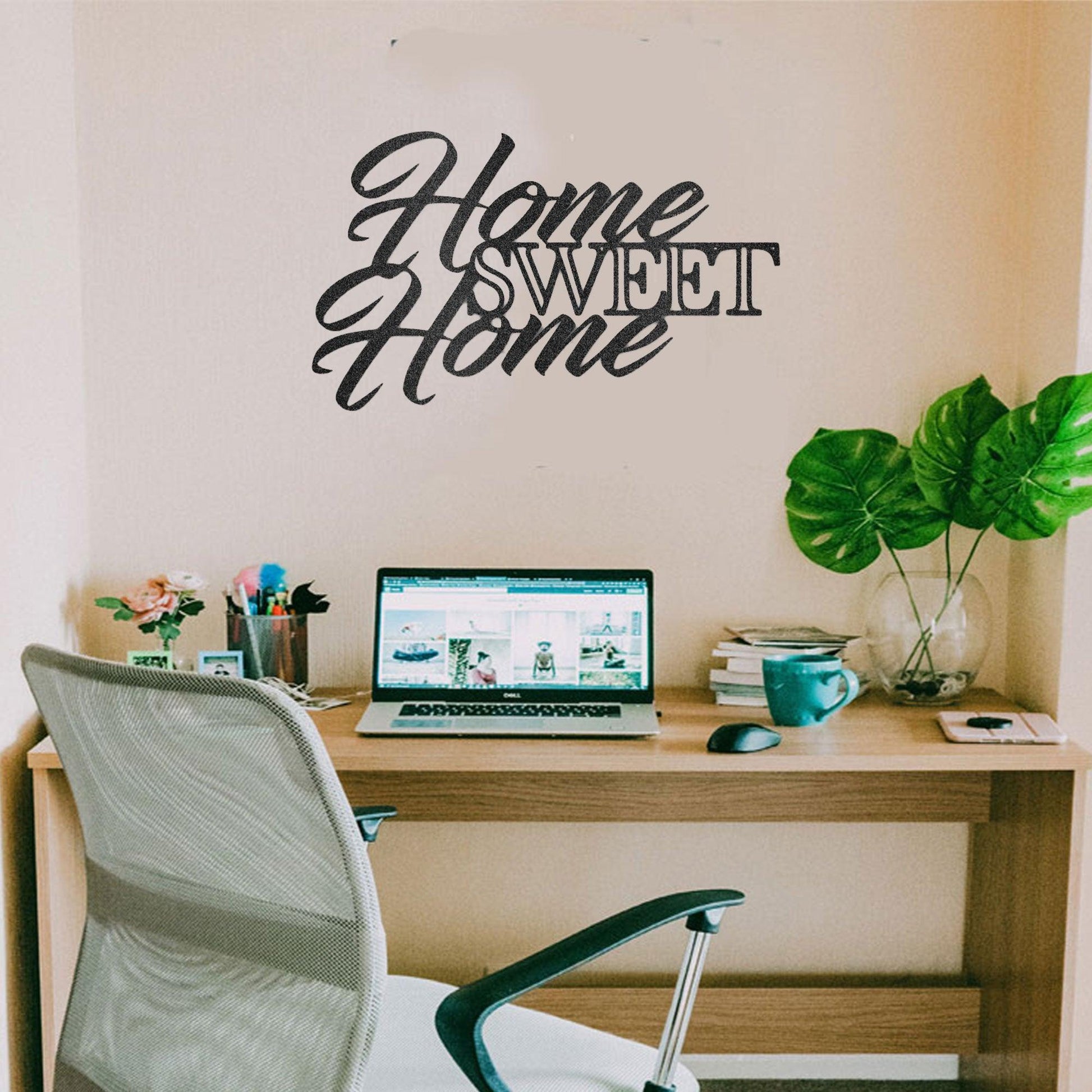 Home Sweet Home Indoor Outdoor Steel Wall Sign Art - Mallard Moon Gift Shop