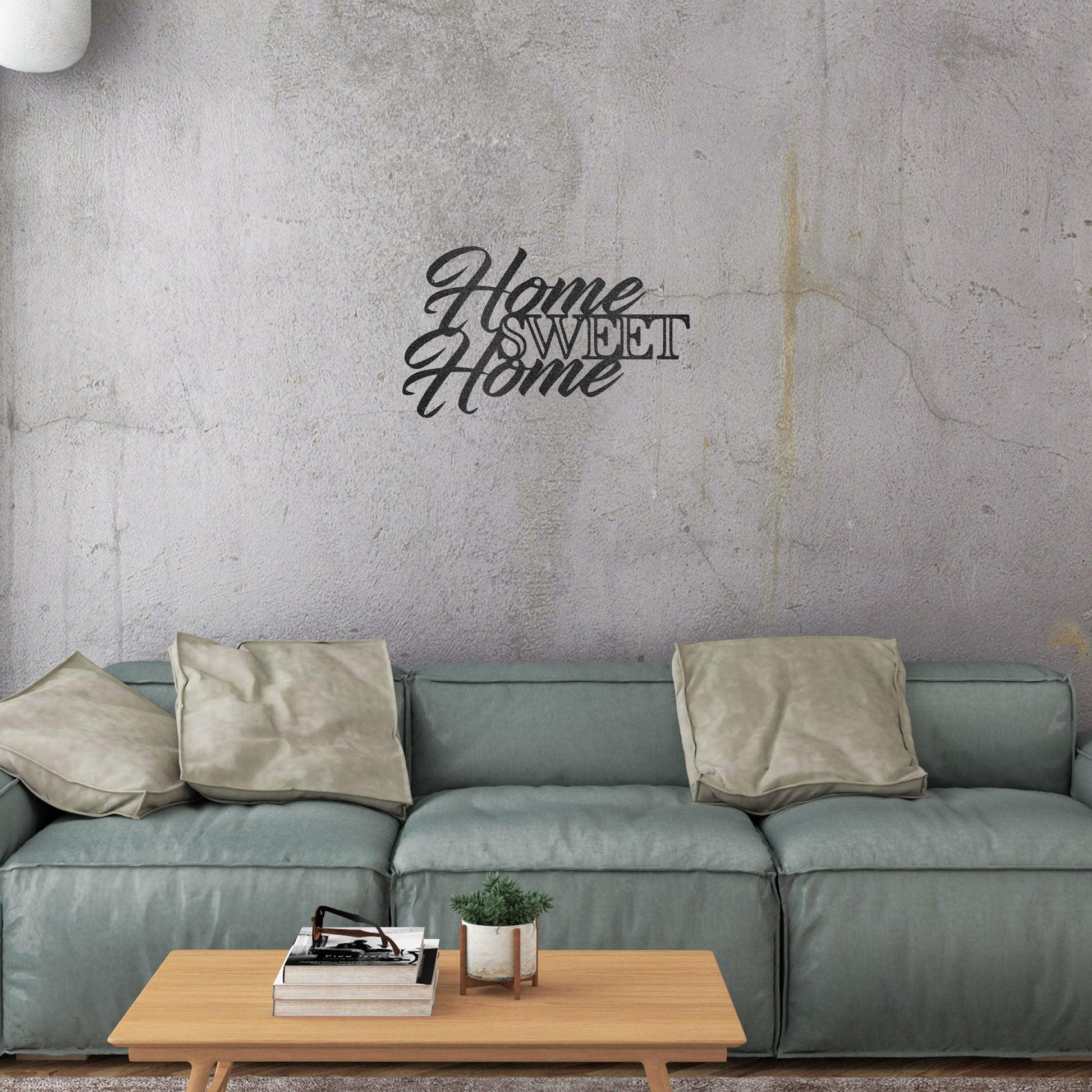 Home Sweet Home Indoor Outdoor Steel Wall Sign Art - Mallard Moon Gift Shop