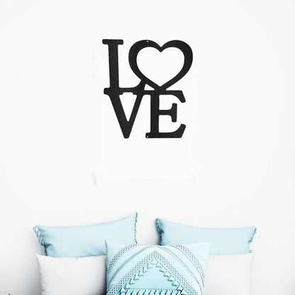 Classic Love Steel Wall Sign - Mallard Moon Gift Shop