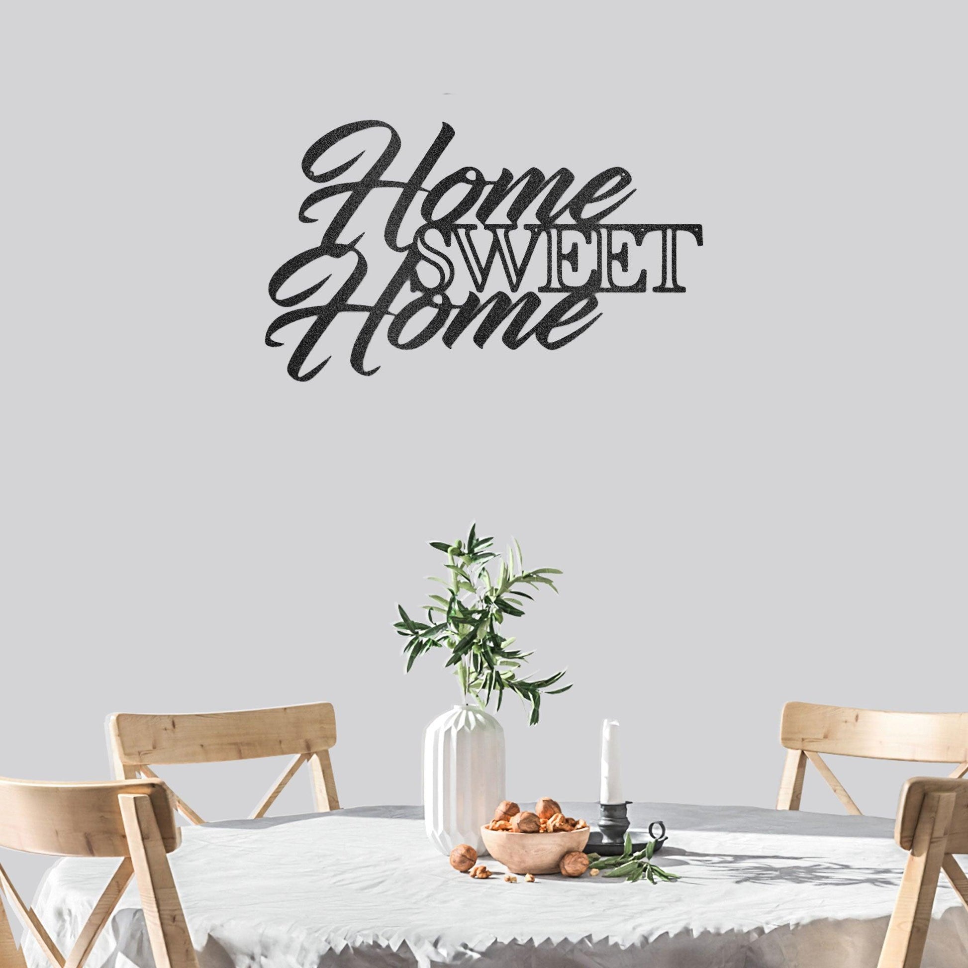 Home Sweet Home Indoor Outdoor Steel Wall Sign Art - Mallard Moon Gift Shop