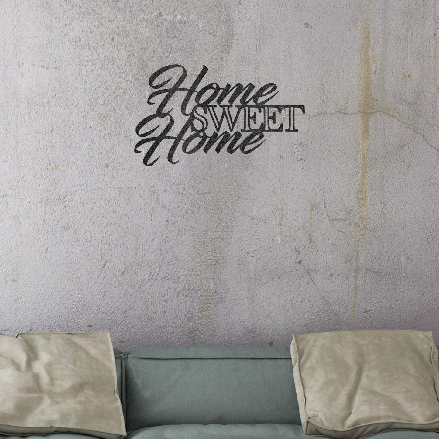 Home Sweet Home Indoor Outdoor Steel Wall Sign Art - Mallard Moon Gift Shop