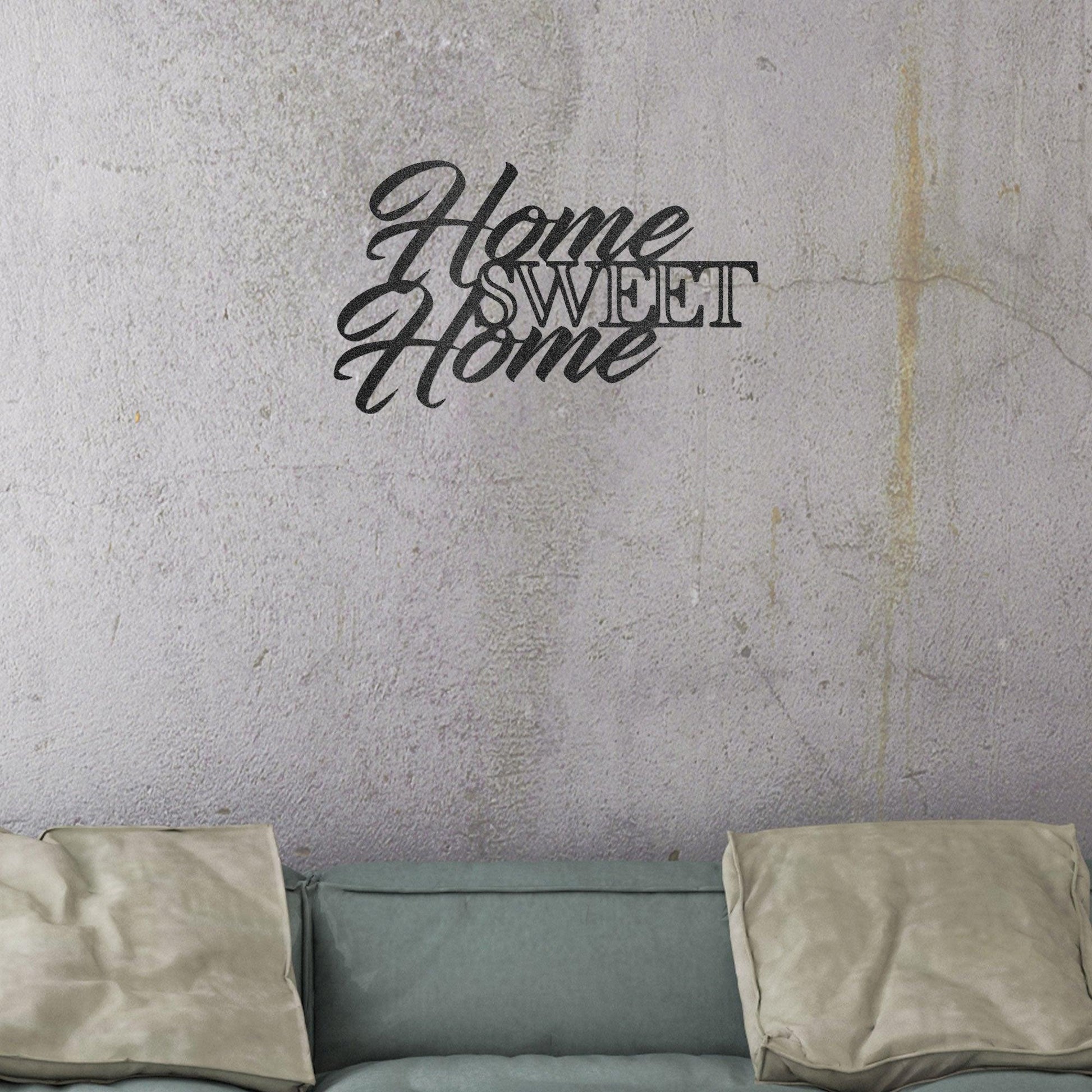 Home Sweet Home Indoor Outdoor Steel Wall Sign Art - Mallard Moon Gift Shop