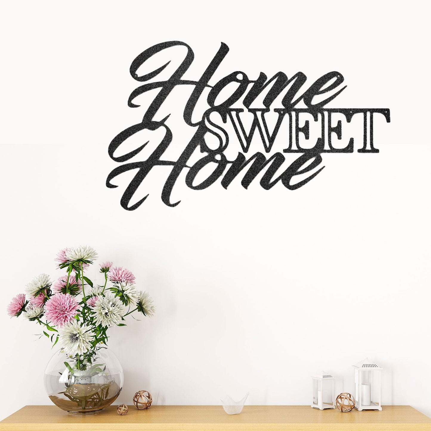 Home Sweet Home Indoor Outdoor Steel Wall Sign Art - Mallard Moon Gift Shop