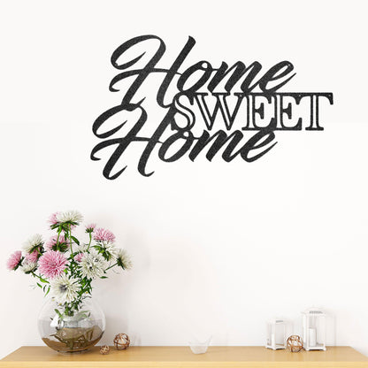 Home Sweet Home Indoor Outdoor Steel Wall Sign Art - Mallard Moon Gift Shop