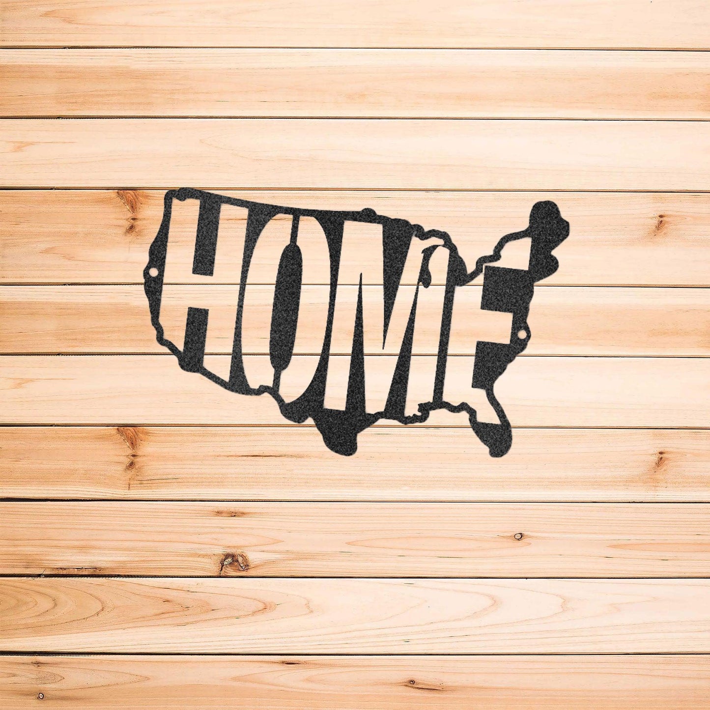 USA Home Indoor Outdoor Steel Wall Sign - Mallard Moon Gift Shop