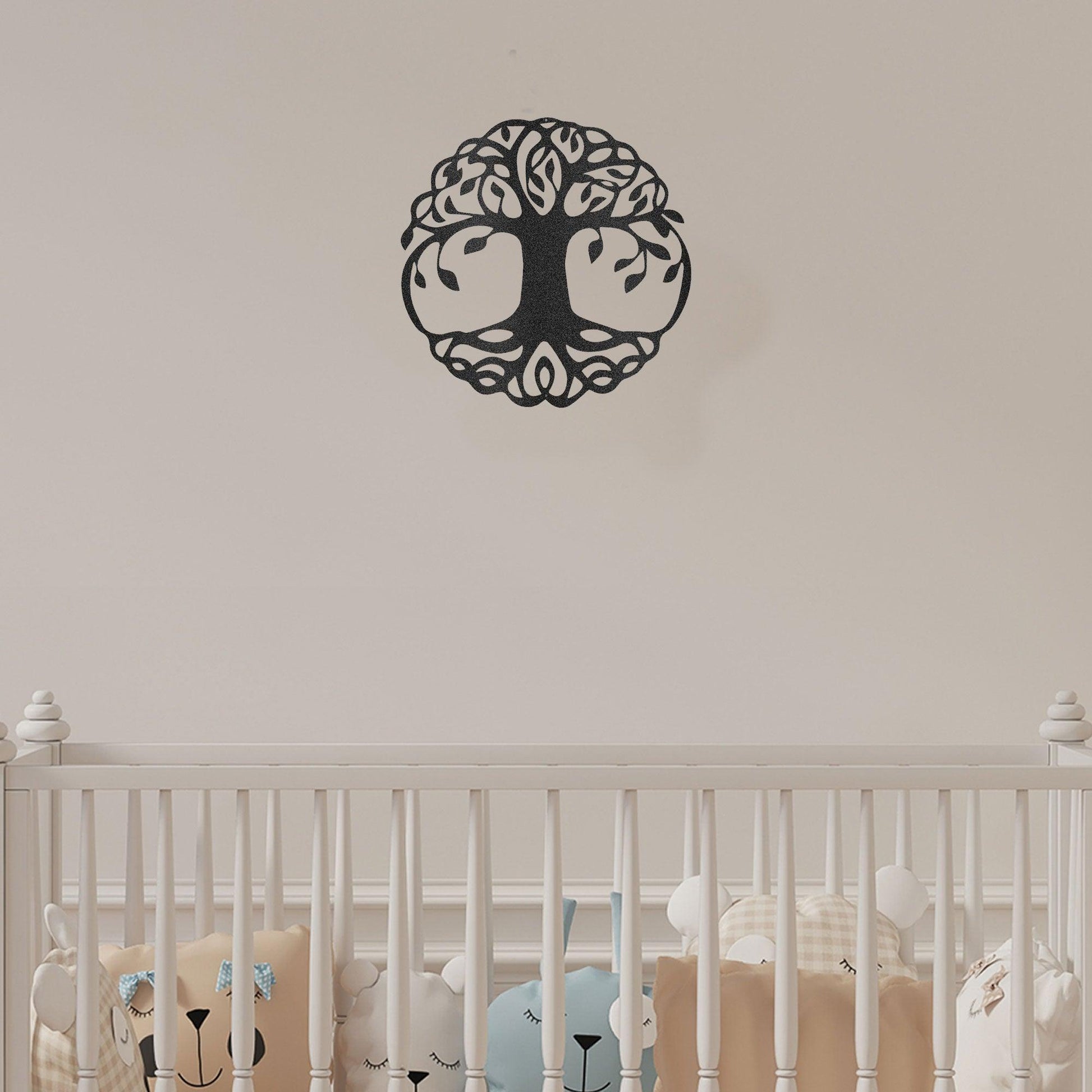 Classic Tree of Life Indoor Outdoor Steel Wall Sign - Mallard Moon Gift Shop