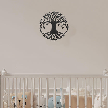 Classic Tree of Life Indoor Outdoor Steel Wall Sign - Mallard Moon Gift Shop