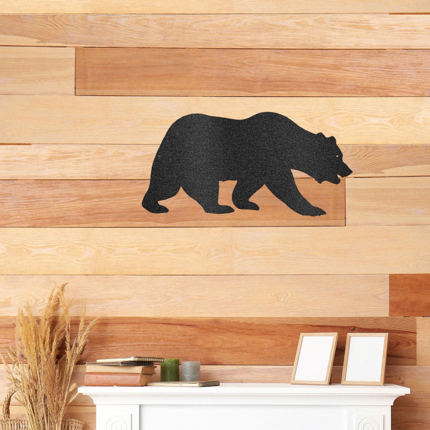 Grizzly Bear Steel Wall Sign - Mallard Moon Gift Shop