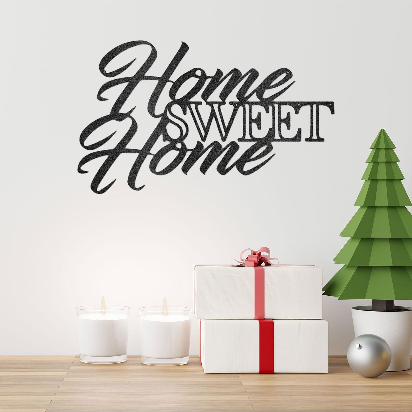 Home Sweet Home Indoor Outdoor Steel Wall Sign Art - Mallard Moon Gift Shop