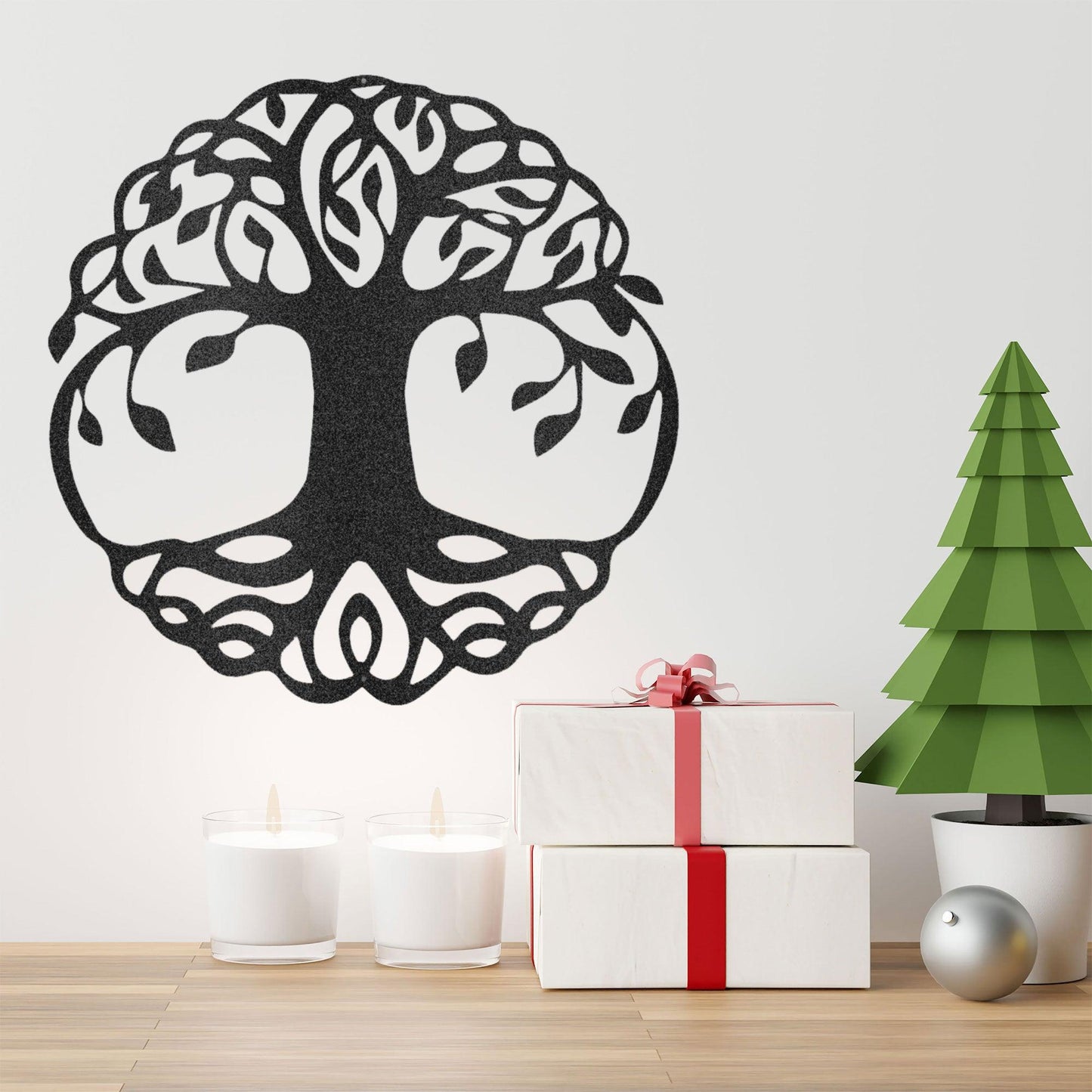 Classic Tree of Life Indoor Outdoor Steel Wall Sign - Mallard Moon Gift Shop