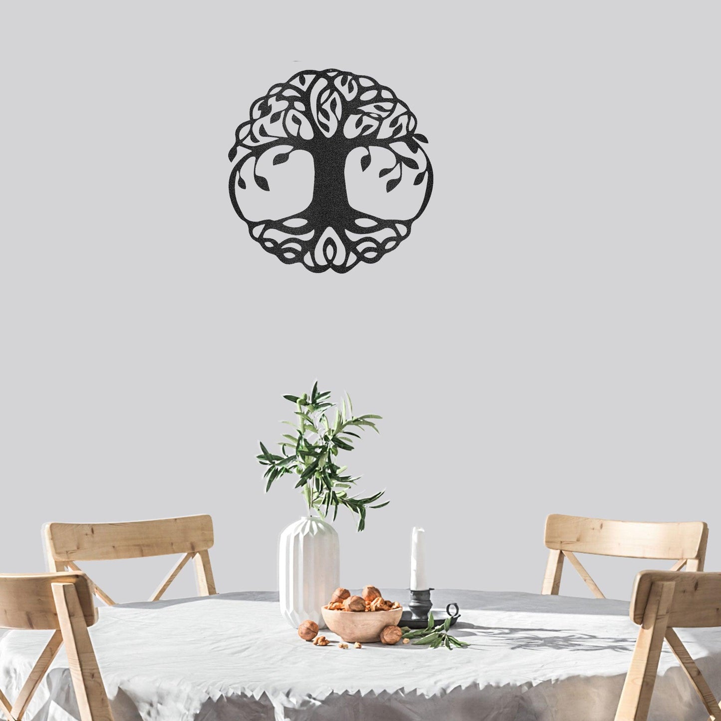 Classic Tree of Life Indoor Outdoor Steel Wall Sign - Mallard Moon Gift Shop