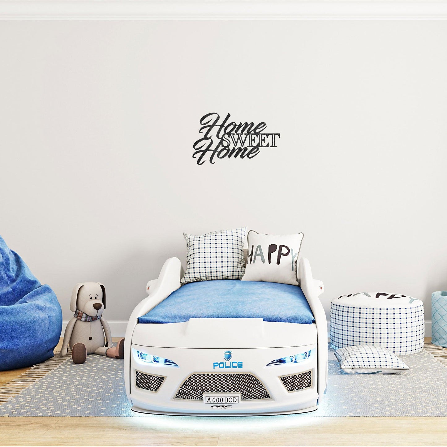 Home Sweet Home Indoor Outdoor Steel Wall Sign Art - Mallard Moon Gift Shop