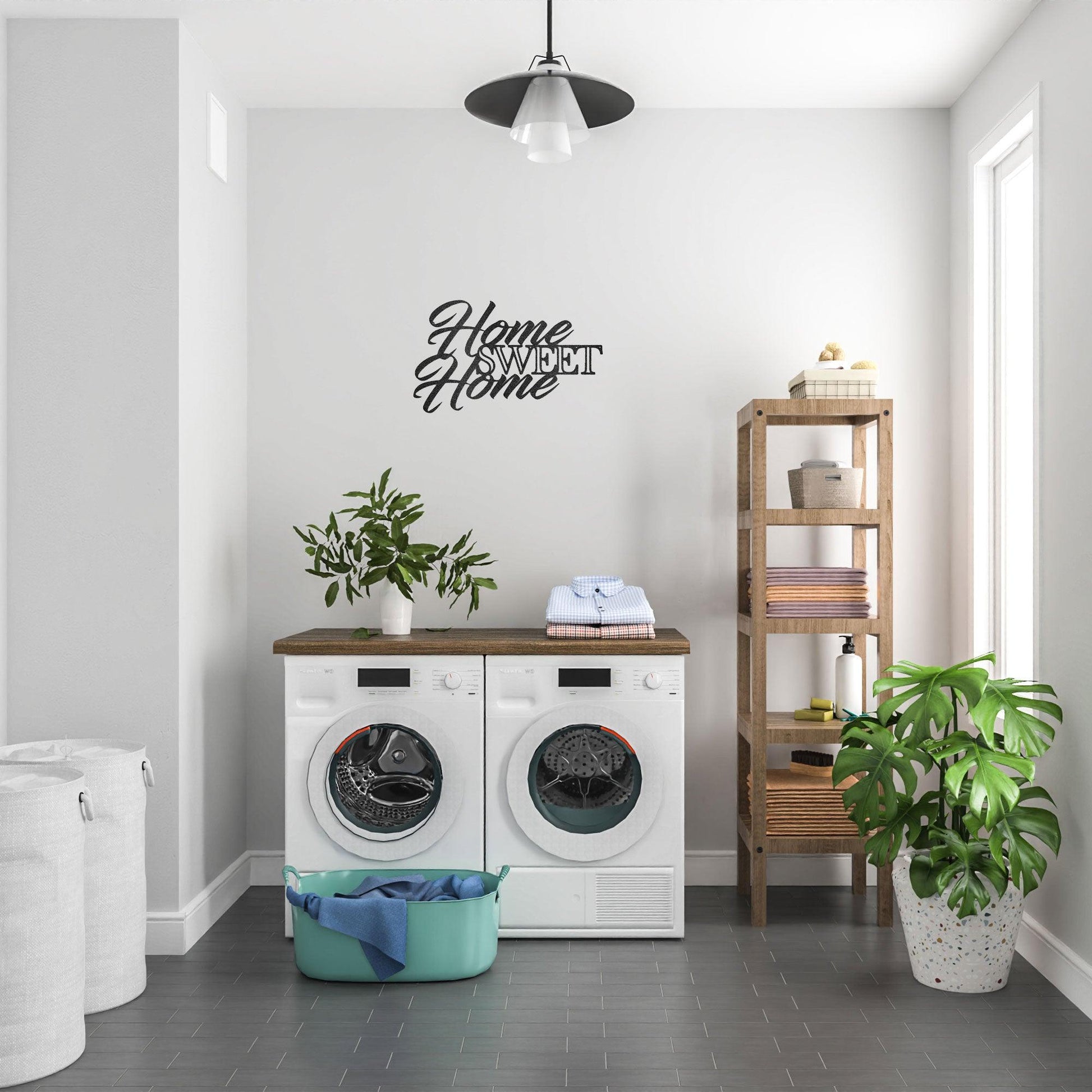 Home Sweet Home Indoor Outdoor Steel Wall Sign Art - Mallard Moon Gift Shop