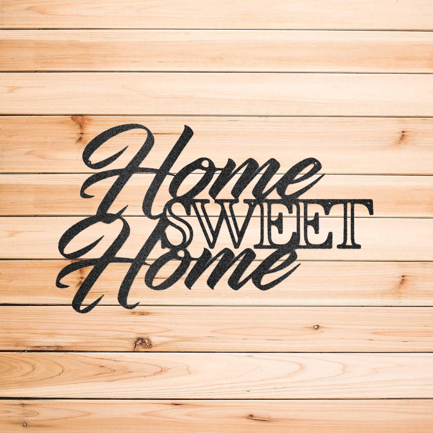 Home Sweet Home Indoor Outdoor Steel Wall Sign Art - Mallard Moon Gift Shop