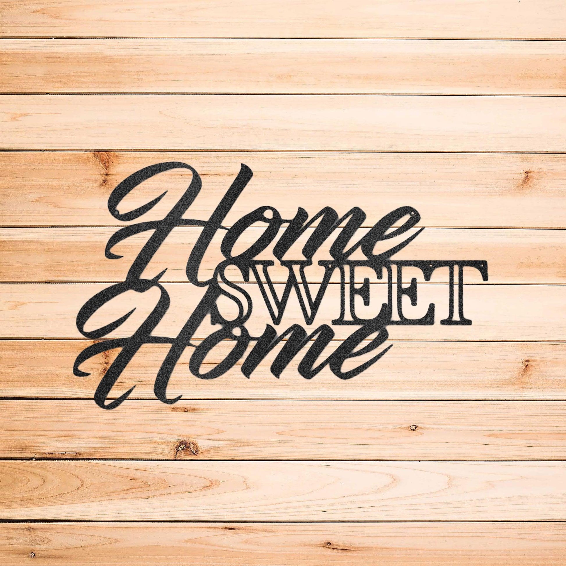 Home Sweet Home Indoor Outdoor Steel Wall Sign Art - Mallard Moon Gift Shop