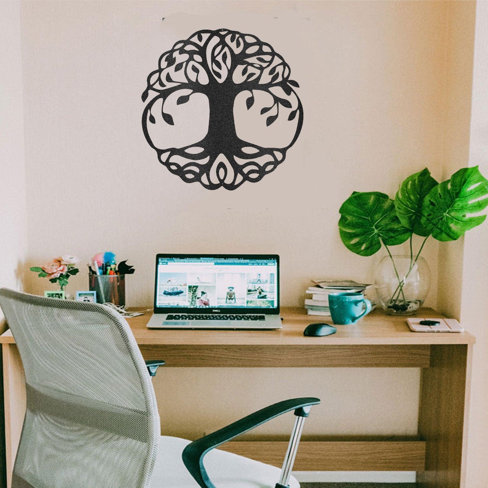 Classic Tree of Life Indoor Outdoor Steel Wall Sign - Mallard Moon Gift Shop