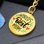World's Best Mom Engraved Circle Keychain - Mallard Moon Gift Shop